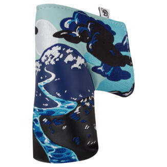 Luna Links Landscape Blue Blade Putter Headcover