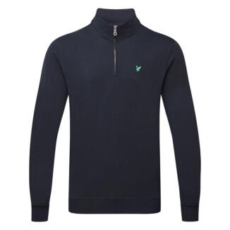 Lyle & Scott Green Eagle 1/4 Zip Golf Sweater Dark Navy ML2038VOTG-Z271