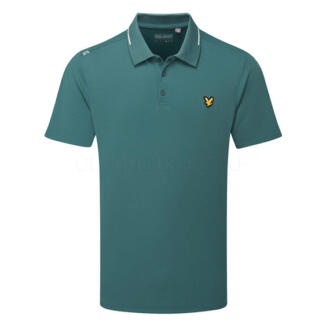 Lyle & Scott Tipped Tech Golf Polo Shirt Mediterranea SP2460-Y105