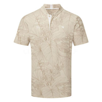 Macade Heath Bomber Golf Polo Shirt Palm Tan MPS2604015