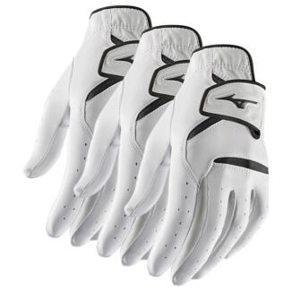 Mizuno JPX Golf Glove (3 Pack) White (Right Handed Golfer)