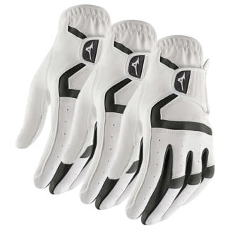 Mizuno MX Golf Glove (3 Pack) White (Right Handed Golfer)