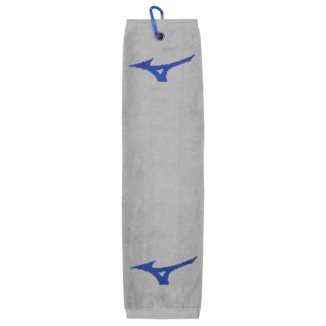 Mizuno RB Tri-Fold Golf Towel Grey/Blue TWRB21TT3P-05