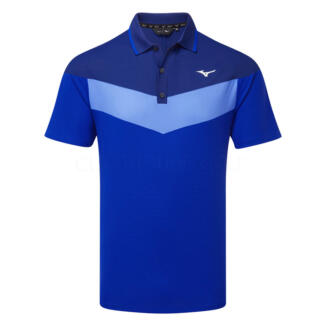 Mizuno Block Interlock Golf Polo Shirt Surf The Web 52GAB035-22