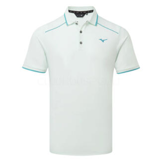 Mizuno Rib Golf Polo Shirt Pale Blue 52GAB034-02