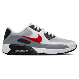 Nike Air Max 90G Golf Shoes White/Fire Red/Light Smoke Grey HV9305-105
