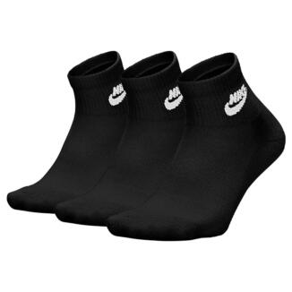 Nike Everyday Elevated Futura Ankle Golf Socks (3 Pack) Black/White IH8523-902