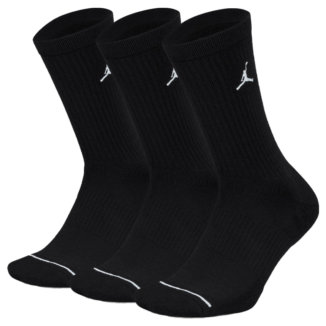 Nike Jordan Everyday Crew Golf Socks (3 Pack) Black/White DX9632-010