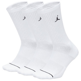 Nike Jordan Everyday Crew Golf Socks (3 Pack) White/Black DX9632-100