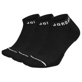 Nike Jordan Everyday No Show Golf Socks (3 Pack) Black/White DX9656-010