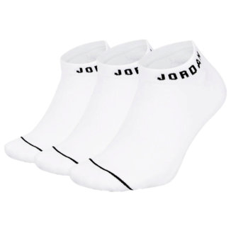 Nike Jordan Everyday No Show Golf Socks (3 Pack) White/Black DX9656-100