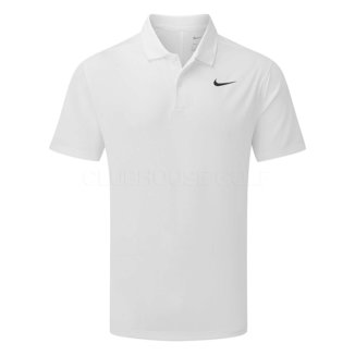 Nike Dry Victory Solid Golf Polo Shirt White/Black DH0822-100