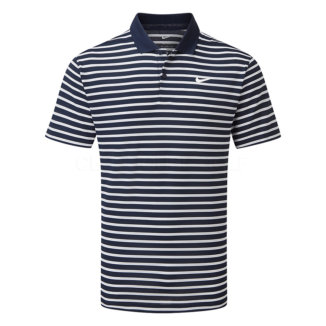 Nike Dry Victory Stripe Golf Polo Shirt Obsidian/White DH0829-451