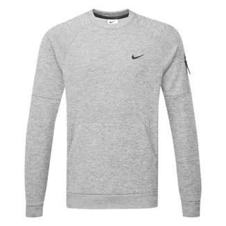 Nike Therma-FIT Fitness Crew Neck Golf Sweater Dark Grey Heather/Heather/Black FB8505-063