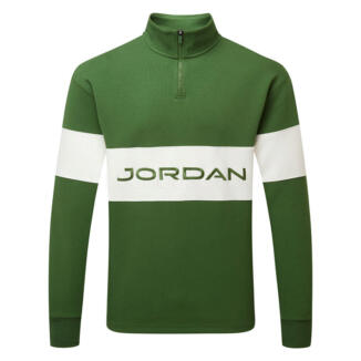 Nike Jordan 1/2 Zip Golf Sweater Forest Green/Sail HF9919-335