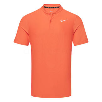 Nike Dri-FIT Velocity Blade Golf Polo Shirt Turf Orange/White IB0278-842