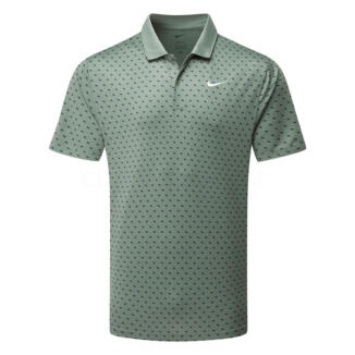 Nike Dry Victory+ Print Golf Polo Shirt Clay Green/White HM5639-364