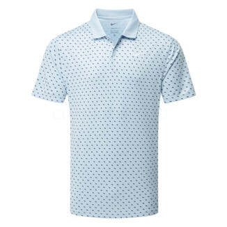 Nike Dry Victory+ Print Golf Polo Shirt Light Armory Blue/White HM5639-440