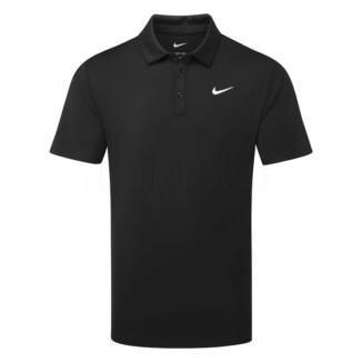 Nike Dry Tour Solid Golf Polo Shirt Black/White FZ7481-010