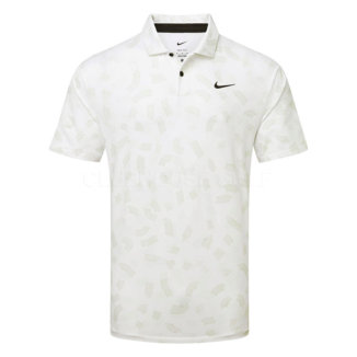 Nike Dry Tour Micro Print Golf Polo Shirt White/Black FD5735-100