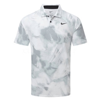 Nike Dry Tour Ombre Print Golf Polo Shirt White/Black FD5935-100