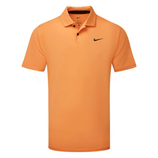 Nike Dry Tour Solid Golf Polo Shirt Orange Trance/Black DR5298-871