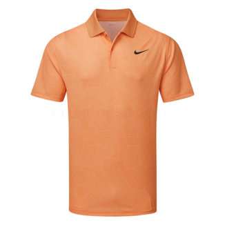 Nike Dry Victory+ Cross Hatch Golf Polo Shirt Orange Trance/Orange Trance/Black FD5831-871