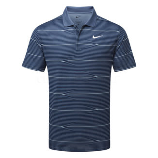 Nike Dry Victory+ Ripple Golf Polo Shirt Midnight Navy/Diffused Blue/White FD5829-410