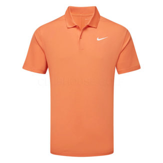 Nike Dry Victory Solid Golf Polo Shirt Orange Trance/White DH0822-871