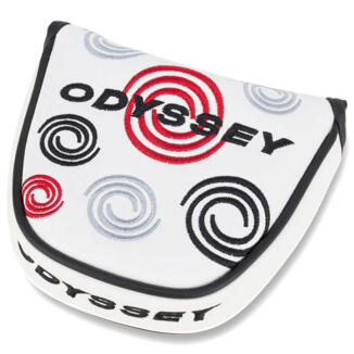 Odyssey Swirl Mallet Putter Headcover White