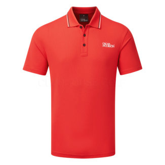Oscar Jacobson Stanley Golf Polo Shirt Fiery Red OJTS0072-FRD