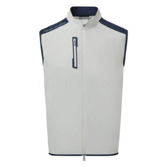 Oscar Jacobson Beatty Padded Golf Wind Vest Aluminium OJTOP0341