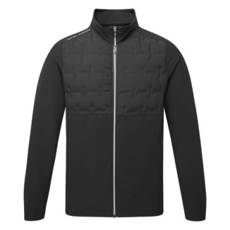 Oscar Jacobson Hackney Padded Golf Wind Jacket Black OJTOP0112