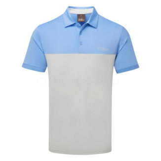 Oscar Jacobson Matley II Golf Polo Shirt Aluminium OJTS0354