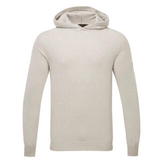 Oscar Jacobson Pascal Merino Blend Knitted Golf Hoodie Beige OJKNT0371-BEI