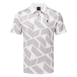 Peak Performance Graphic Golf Polo Shirt Misty Lavendar/White G80377060