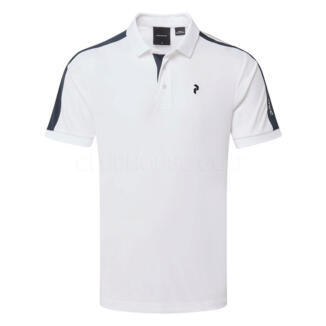Peak Performance Player Golf Polo Shirt White/Salute Blue G79490010