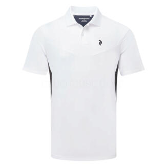 Peak Performance Swift Golf Polo Shirt White/Black/Blue Shadow G80723010
