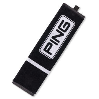 Ping Tri-Fold Golf Towel Black/White P03840-101