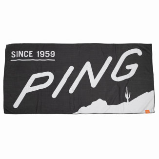 Ping PP58 Camelback Players Golf Towel White/Black/Orange 36553-01