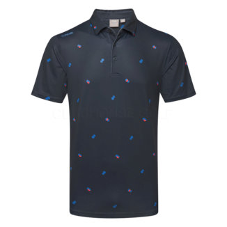 Ping Two Tone Golf Polo Shirt Navy/Poppy Multi P03571-NPO