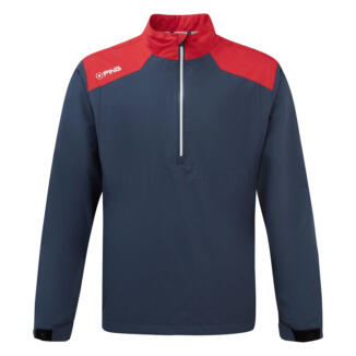 Ping Aquadrive 1/2 Zip Waterproof Golf Jacket Oxford Blue/Classic Red P03758-OCR