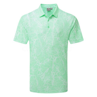 Ping Orlando Golf Polo Shirt Green Bay/White P03785-GBW