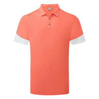 Ping Ty Golf Polo Shirt Wild Salmon/White P03791-WSW