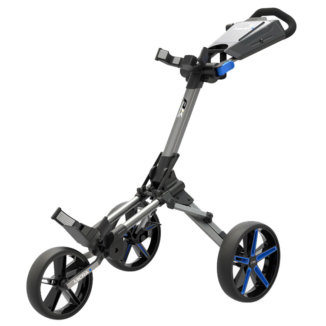 PowaKaddy Micra Golf Trolley Gunmetal/Blue