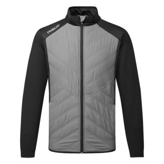 ProQuip ThermaTec Quilted Golf Wind Jacket Grey/Black
