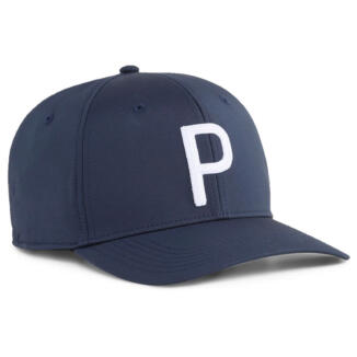 Puma Heritage P Tech Golf Cap Deep Navy/White Glow 026328-03