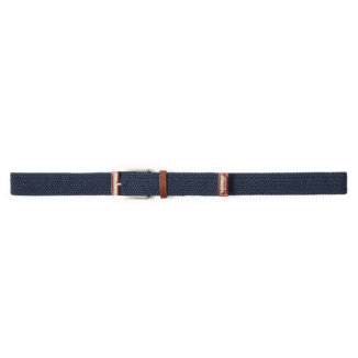 Puma Jackpot Braided Golf Belt Navy/Leather Brown 054213-02