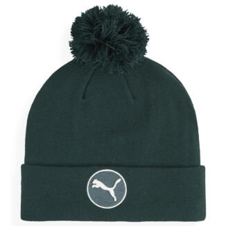 Puma WRMLBL Removable Pom Golf Beanie Green Terrain 024810-10