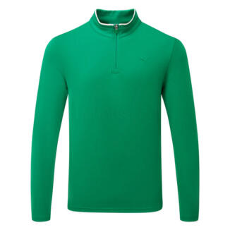 Puma 30904 1/4 Zip Golf Sweater Luso Green 638387-01